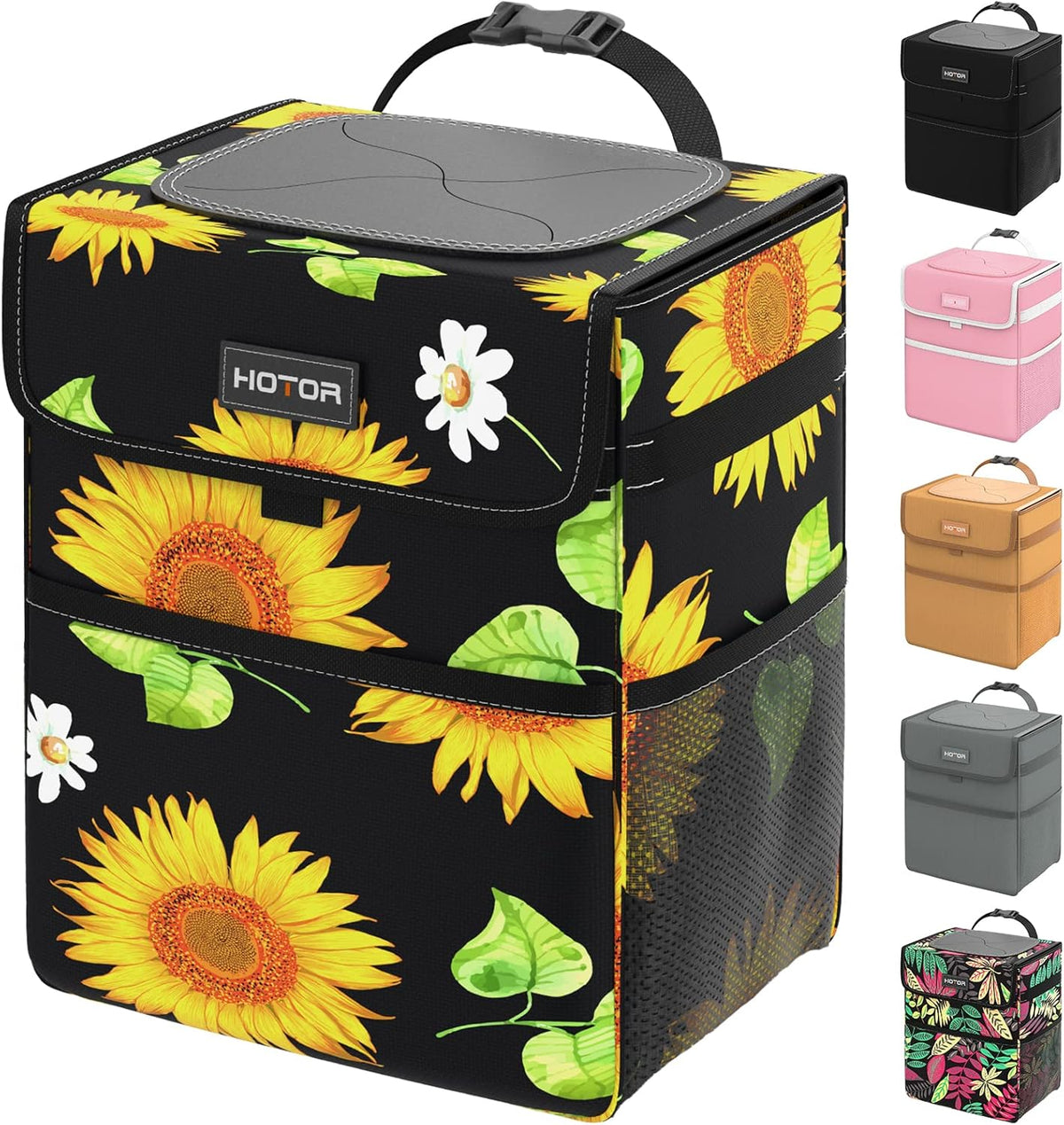 HOTOR Car Trash Can - Leak-Proof Car Organizer and Storage Bag for The Back/Front/Console of Any Cars,Sedans, SUVs & Trucks Easy-to-Install Car Accessory Interior