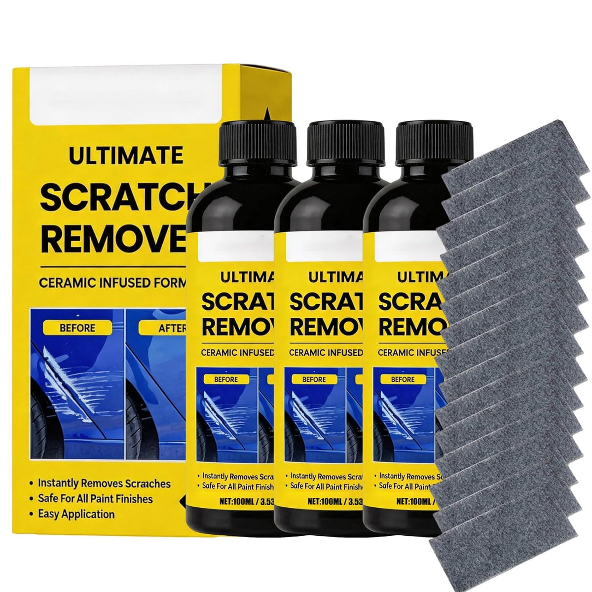 NanoPolix Scratch Remover, 3.53 Fl Oz Nanopolix Ultimate Scratch Remover, Plastic Polish Scratchs Removers, Car Scratchs Repair Paste Deep Scratch (1pcs)