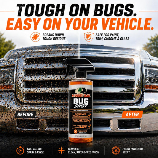 Mossy Oak Road Grime & Tar Remover - Removes Splatter, Road Tar, and Tree Sap - 16 oz, Ready-to-Use, Safe for Cars, Trucks, UTVs and ATVs