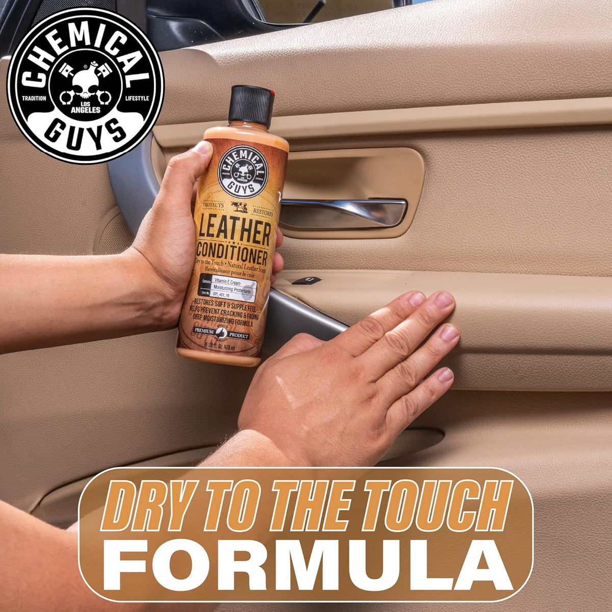 Chemical Guys Leather Conditioner, Vintage Series - Conditions, Nourishes, and Protects Natural, Synthetic, and Faux Leather Seats, Interiors, Apparel & Accessories, 16 fl oz