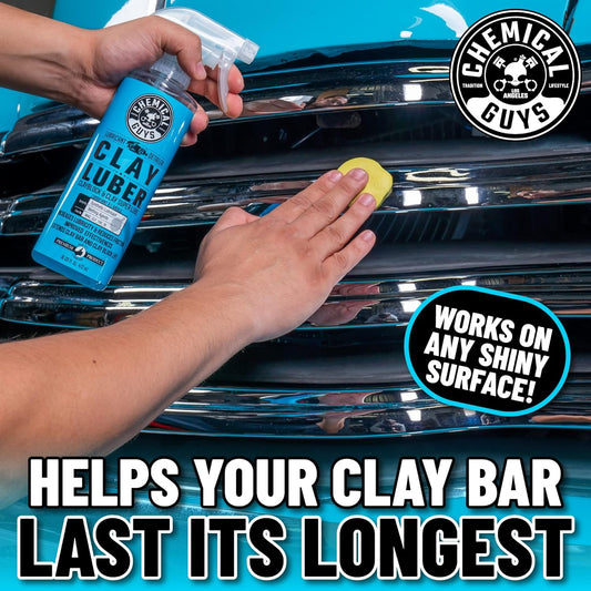 Chemical Guys CLAY_BLOCK_KIT Clay Block V2 and Clay Luber, Clayblock and Clay Super Lube, 16 fl oz