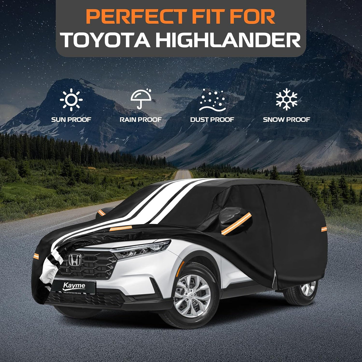 Kayme Heavy Duty Car Cover Custom Fit for BMW 3 Series 320i 325i 328i 330i 335i (1982-2026), Outdoor Full Exterior Cover with Tape and Towel, Rain Snow Sun UV Protection. - Colors A