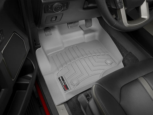 WeatherTech Custom Fit FloorLiners for Ford Super Duty, Super Duty, Super Duty - 1st & 2nd Row (441012-1-6), Black