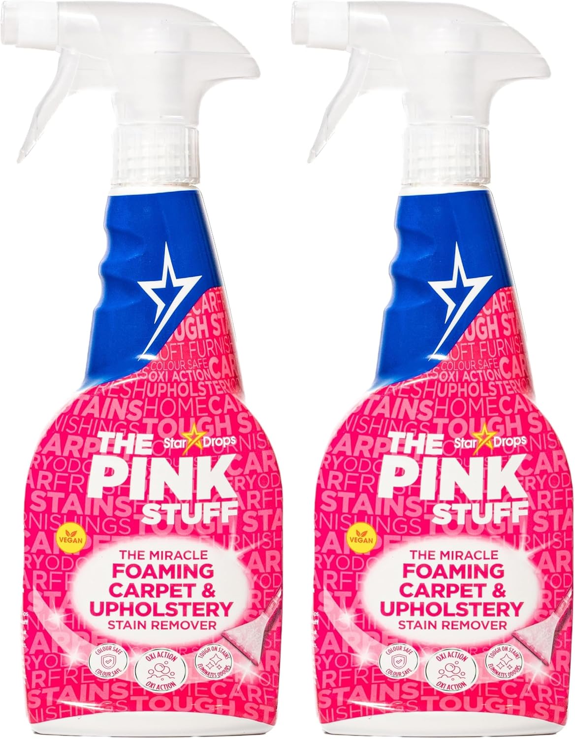 Stardrops - The Pink Stuff - The Miracle Foaming Carpet & Upholstery Stain Remover