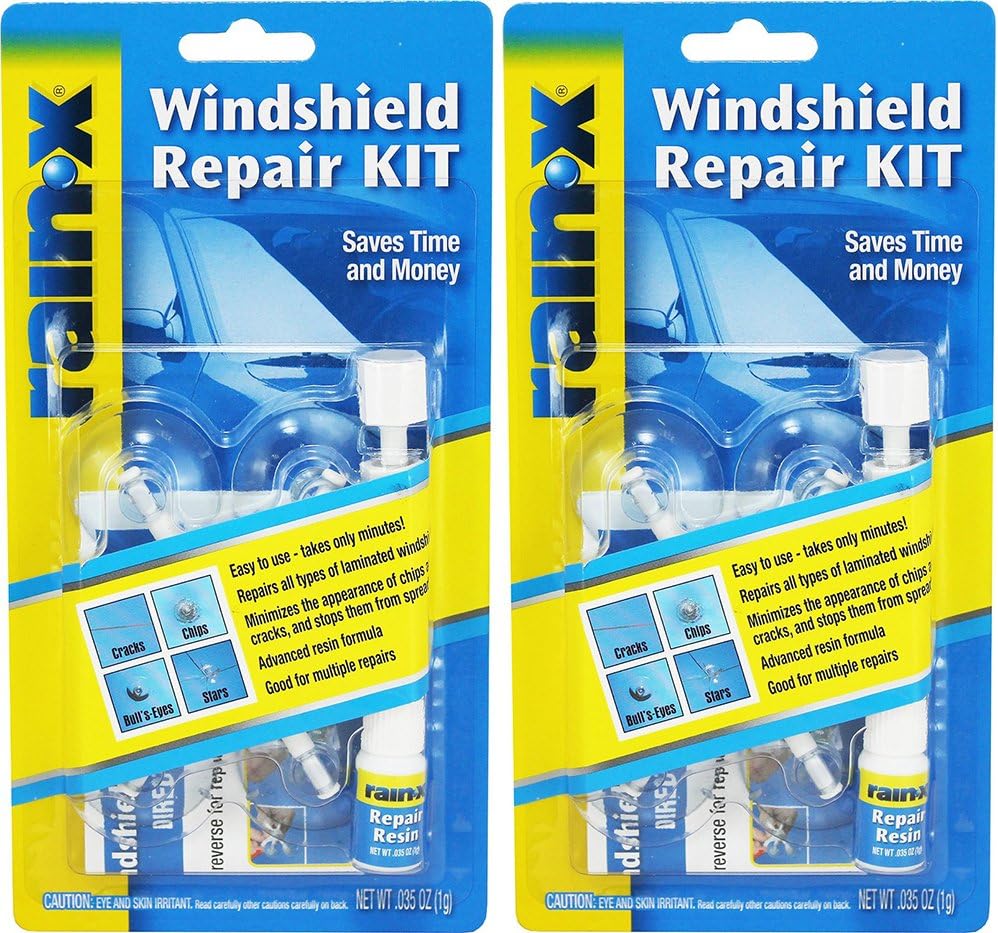 Rain-X 600001 Windshield xQyJm Repair Kit, 0.035 Oz (2 Pack)