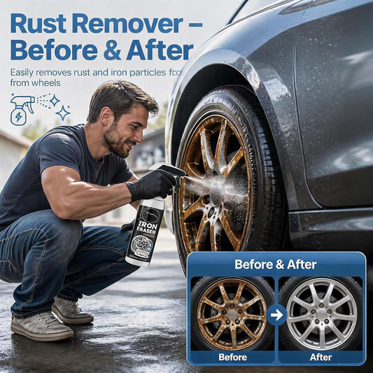 Iron Eraser Rust Remover Spray, Car Rust Remover Cleaner Spray, General rust remover Cleaner spray (120ML-3PCS)