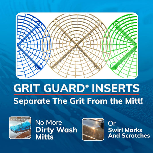 Grit Guard The Original Black Bucket Insert - 10" Diameter Car Wash Bucket for Car Washing, Detailing Compatible with 3.5, 4, 5 and 6 Gallon Buckets - Made in the USA