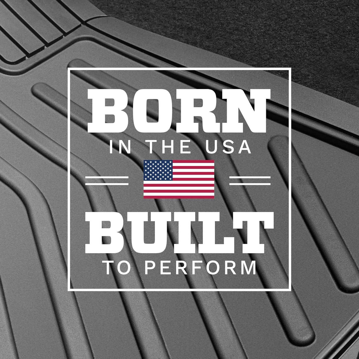 Husky Liners Uni-Fit | Universal Automotive Floor Mats | All Weather Protection for Cars, Trucks, Vans, SUV's | Easy Trim-to-Fit, Black, 4 pcs. - 51509