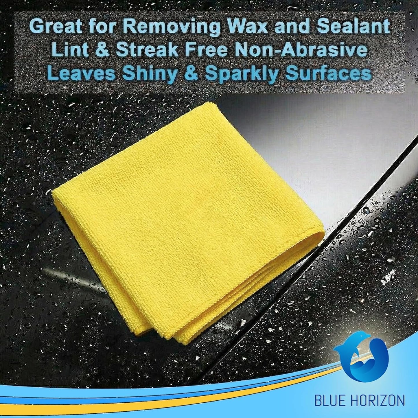 Orange Large Microfiber Cleaning Towels, 36-Pack Dual-Sided Ultra Soft Plush Washcloth, Professional Grade Premium Microfiber Detailing Cloths, Car, Household and Commercial (Orange, 16" x 16")