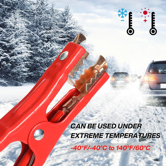 Jumper Cables for Car Battery,Heavy Duty Booster Cables for Jump Starting Dead or Weak Batteries, Emergency Start Cable for Car Van Truck with Carry Bag(6Gauge,16FT)