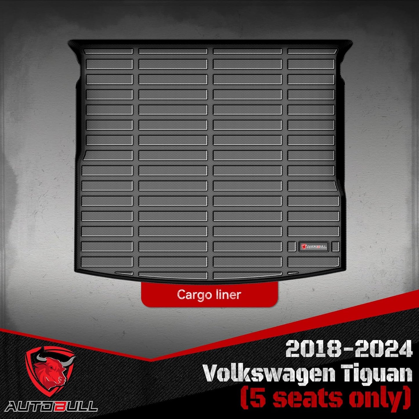 Cargo Liner Compatible with 2015-2024 Ford Edge Cargo Mat,All Weather Protection Trunk Liner Rear Trunk mat,Black