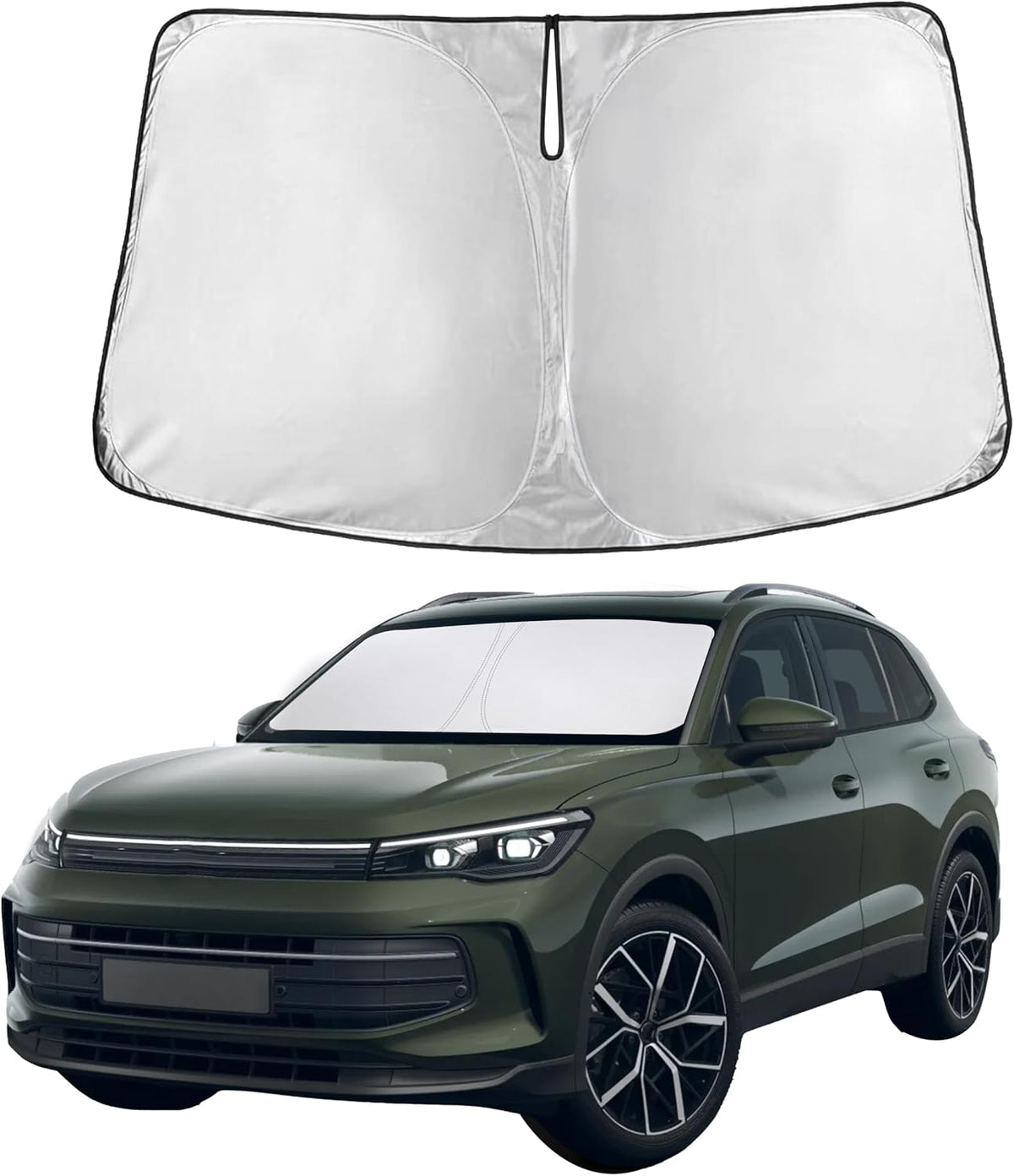 Windshield Sun Shade, Foldable Car Window Shades, 280T Visor Shade - Colors D
