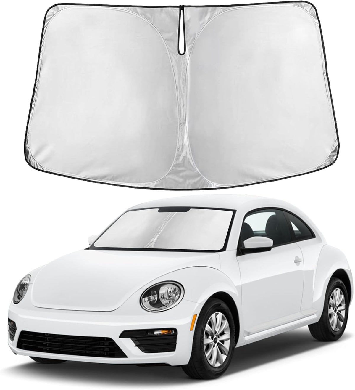 Windshield Sun Shade, Foldable Car Window Shades, 280T Visor Shade - Colors F