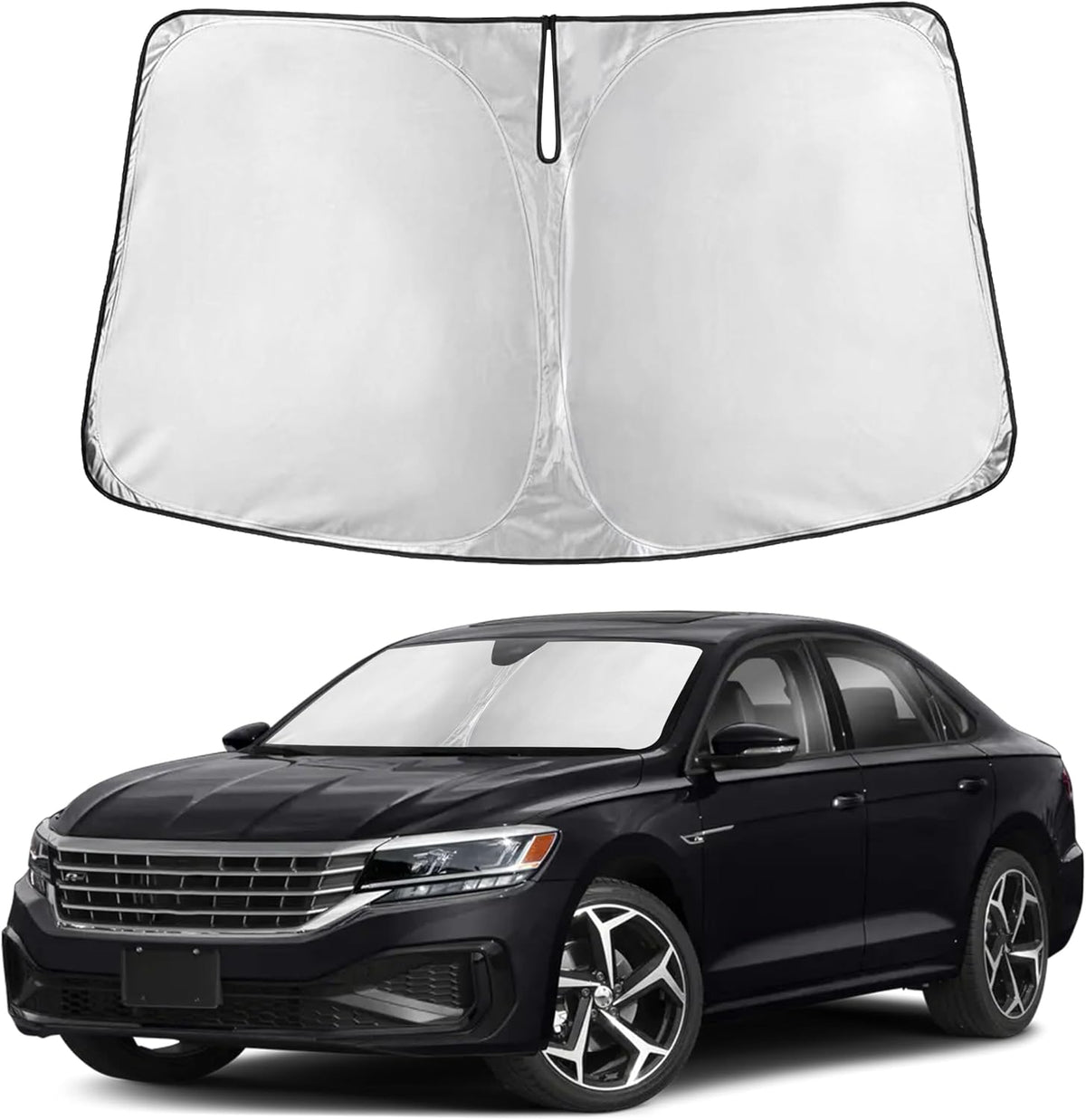 Windshield Sun Shade, Foldable Car Window Shades, 280T Visor Shade - Colors B