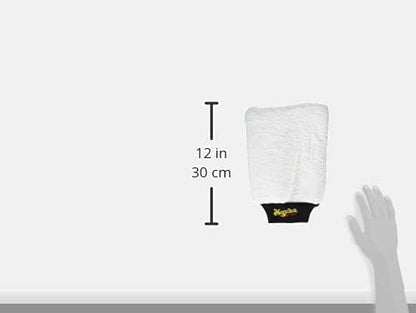 Meguiar's X3002 Microfiber Wash Mitt, Car Wash Mitt for DIY Drivers & Detailers—Designed for Scratch-Free Washing; Use On Exterior Paint and Clear Coat On Cars, Trucks & Suvs