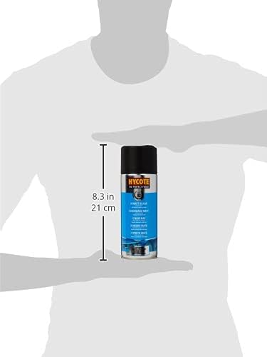 Hycote Black Spray Paint, Gloss Black, 13.5 Oz - Fast Drying, UV & Weather Resistant, Acrylic Formula for Superior Protection – For Automotive & DIY Use, 400ml