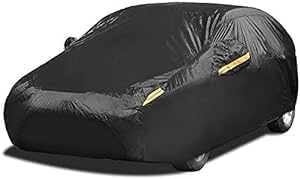 Full Car Covers for Sedan, Car Cover Waterproof All Weather Windproof Dustproof UV Protection Scratch Resistant Indoor Outdoor Univers