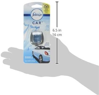 Febreze Car Air Freshener Vent Clip Platinum Ice Scent, .07 oz. Car Vent Clip, Pack of 4