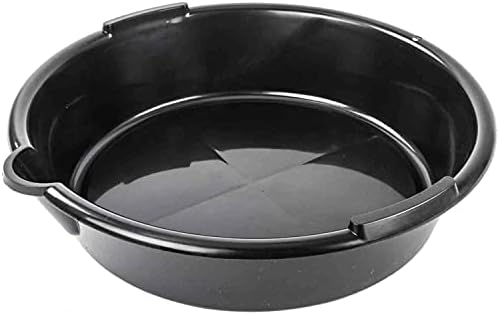 JEGS Drain Pan | 7 Quart Capacity | 13.5in.x 11in.x 4in.| Black | Plastic | For Oil, Transmission & Differential Fluid, And Coolant Collection As Well As Other Uses
