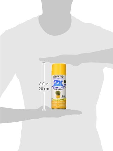 Rust-Oleum 334029 Painter's Touch 2X Ultra Cover Spray Paint, 12 oz, Gloss Clear - Colors B