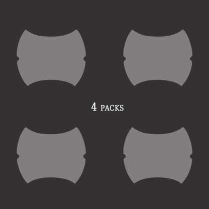 4PCS Sticker, Carbon Fiber Anti-Scratches Car Door Cup Protector, Non-Marking Auto Door Handle Protective Film, Universal for Most Car Handles (Black/4PCS)