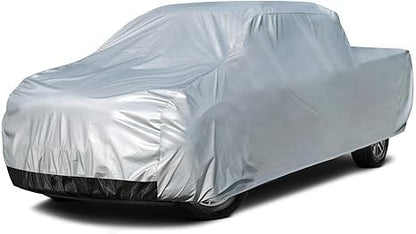Kayme Sedan Car Cover Waterproof All Weather for Automobiles - See Vehicle Size Chart for Accurate Fit - Outdoor Full Exterior Cover Sun Rain Snow UV Protection with Zipper. Size A4 (See Size Chart)