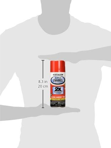 Rust-Oleum 271903 Acrylic Enamel 2X Spray Paint, 12 oz, Gloss Black, (Pack of 1)