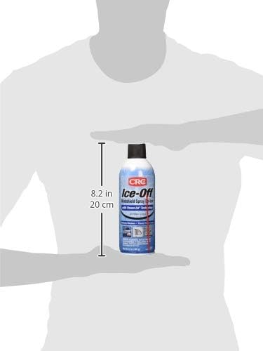 CRC Ice-Off Winshield Spray De-Icer Net Wt 12. oz. (340g) Pack of 2,White