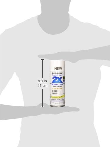 Rust-Oleum 334029 Painter's Touch 2X Ultra Cover Spray Paint, 12 oz, Gloss Clear - Colors F