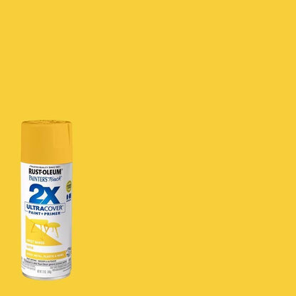 Rust-Oleum 334029 Painter's Touch 2X Ultra Cover Spray Paint, 12 oz, Gloss Clear - Colors C