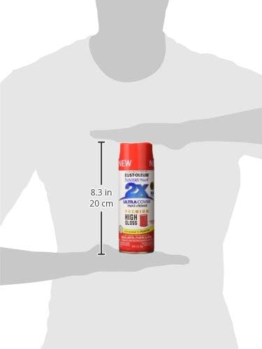 Rust-Oleum 334029 Painter's Touch 2X Ultra Cover Spray Paint, 12 oz, Gloss Clear - Colors B