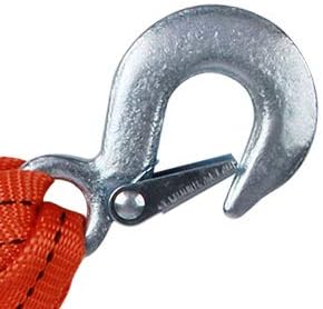 Tow Strap with Hooks 2in X20Ft Recovery Strap 10,000LB Break Strengthened Towing Rope for Towing Vehicles in Roadside Emergency