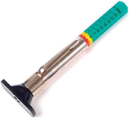 AME INTL 51007 Multi-Colored Tire Tread Depth Gauge - Easy-to-Read 32nds Measurement, Green/Yellow/Red Color Indicator