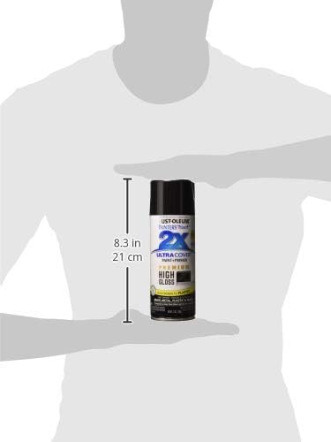 Rust-Oleum 334029 Painter's Touch 2X Ultra Cover Spray Paint, 12 oz, Gloss Clear - Colors B