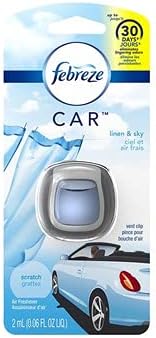Febreze Car Air Freshener Vent Clip Platinum Ice Scent, .07 oz. Car Vent Clip, Pack of 4