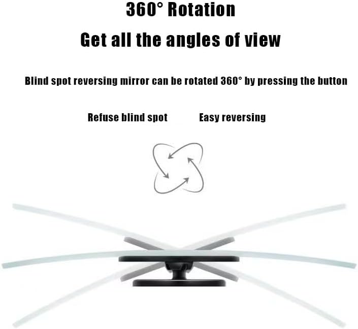 KARKOR Blind Spot Mirror Round HD Glass Convex 360° Wide Angle Side Rear View Mirror Exterior Accessories and Interior for Cars SUV and Trucks Pack of 2