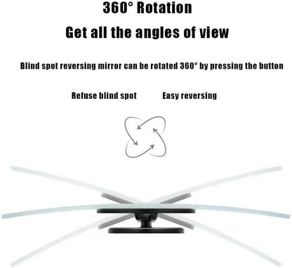 KARKOR Blind Spot Mirror Round HD Glass Convex 360° Wide Angle Side Rear View Mirror Exterior Accessories and Interior for Cars SUV and Trucks Pack of 2