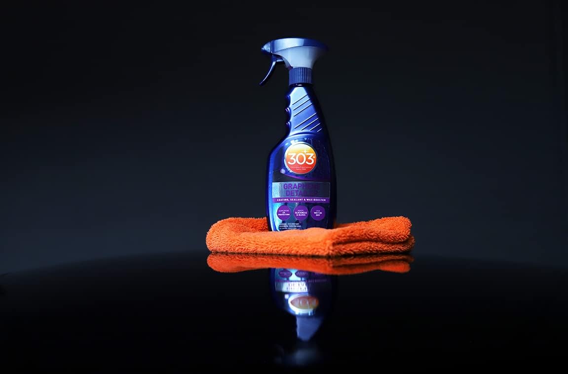 303 Products Graphene Detailer Spray, Quick Detail Spray for Car Exterior – Enhances Gloss & Protection on Paint, Coatings & Wax, Waterless Wash & Drying Aid, 16 oz