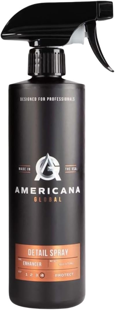 Detail Spray (16 fl. oz) - Premium Ready to Use Waterless Car Detail Spray, Made in USA, Non-Abrasive, Safe on All Coatings, Hydrophobic Protection