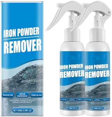 Automotive Rust Remover Spray, 100 Ml Iron Powder Remover, Removedor De Oxido para Carros, Iron Remover Car Detailing (1pcs)