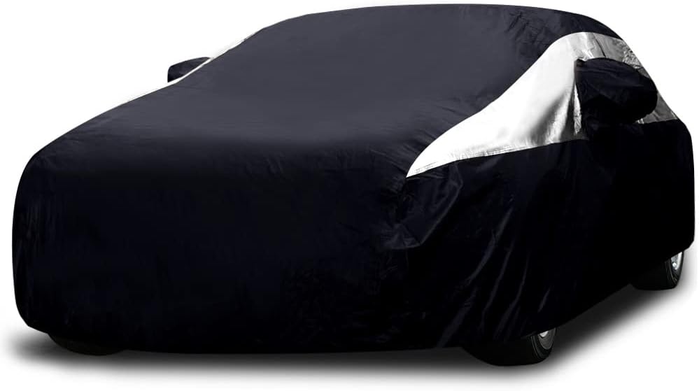 Titan Premium Multi-Layer PEVA Car Cover for Compact SUV 170-187". Waterproof, UV Protection, Anti-Scratch Protective Lining, Driver-Side Zippered Opening. Fits Rav4, Rogue, CR-V and More.
