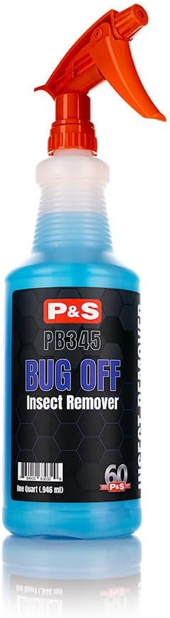 P&S Professional Detail Products Bug Off Insect Remover – Industrial-Strength Bug Splatter Cleaner, Safe for Paint, Trim & Grills, Pre-Wash Treatment, Easy Spray & Rinse Formula - 1 Gallon