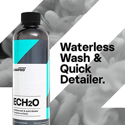 CARPRO ECH2O Waterless Wash, High Gloss Detail Spray, Rinse-Less Wash, and Clay Lubricant Concentrate - 500 mL (17oz)