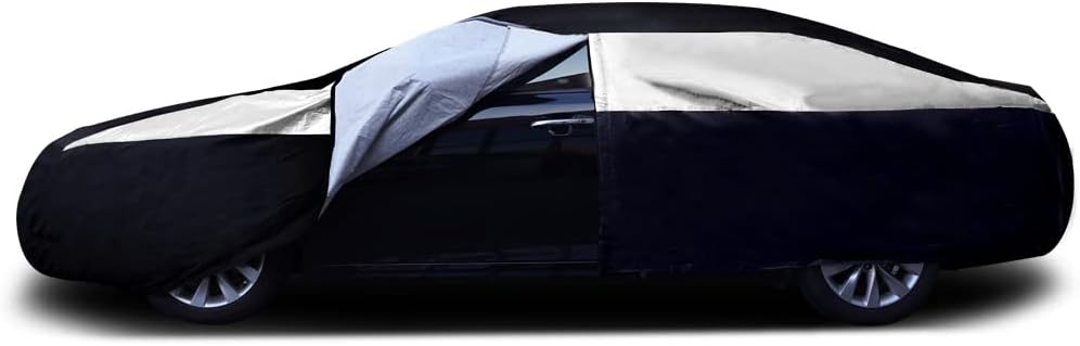 Titan Premium Multi-Layer PEVA Car Cover for Compact SUV 170-187". Waterproof, UV Protection, Anti-Scratch Protective Lining, Driver-Side Zippered Opening. Fits Rav4, Rogue, CR-V and More.