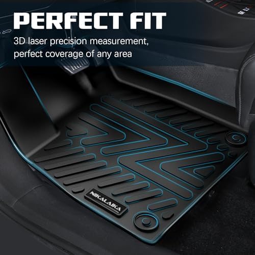 Floor Mats & Cargo Liner & Backrest Mat for 2024 2025 2026 Chevrolet/Chevy Trax All Weather Protection TPE Rubber Full Set Automotive Floor Liners Accessories, Odorless Anti-Slip, Black