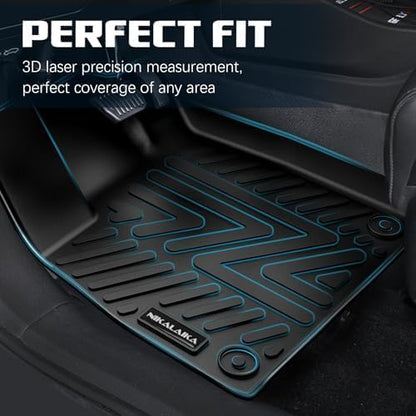 Floor Mats & Cargo Liner & Backrest Mat for 2024 2025 2026 Chevrolet/Chevy Trax All Weather Protection TPE Rubber Full Set Automotive Floor Liners Accessories, Odorless Anti-Slip, Black