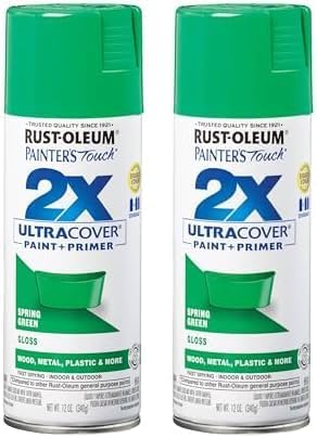Rust-Oleum 334029 Painter's Touch 2X Ultra Cover Spray Paint, 12 oz, Gloss Clear - Colors E