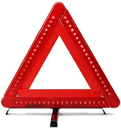 Car Warning Triangle Emergency Reflective LED Lights Warning Roadside Safety Triangle Sign Vehicles Flashing Red Light for Car Break Down Roadside Emergency