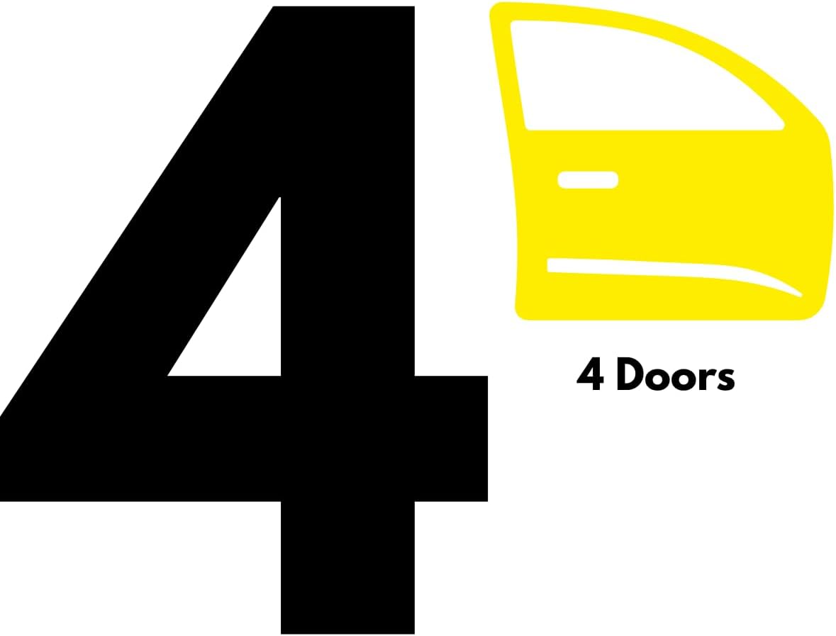 4 Door Edge Upromax Paint Protection Film PPF 8mil Precut Strips, Universal Fit Clear Tape Door Seal, Car Accessories Car Cover, Scotch Guard, Clear Tape, Door Protector, SUV