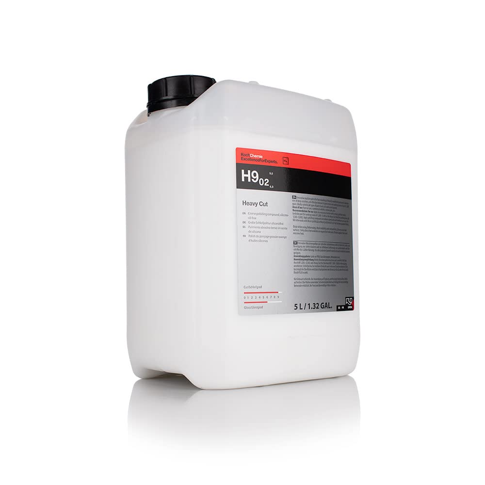 KOCHCHEMIE Heavy Cut Coarse Polishing Compound v2- Silicone-Oil-Free; Fast Reworking of Heavily Weathered Paintwork and Deep Scratches; Ideal for Soft and Scratch-Proof Paint (250ml)